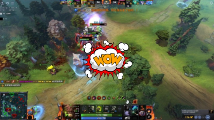 得意洋洋DOTA2四号位屠夫帕吉mvp稳稳的胜利
