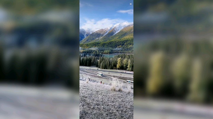 中秋节来新疆看雪山