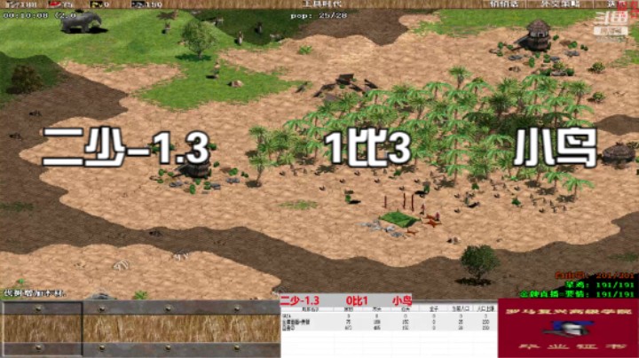 二少-1.3         1比3        小鸟