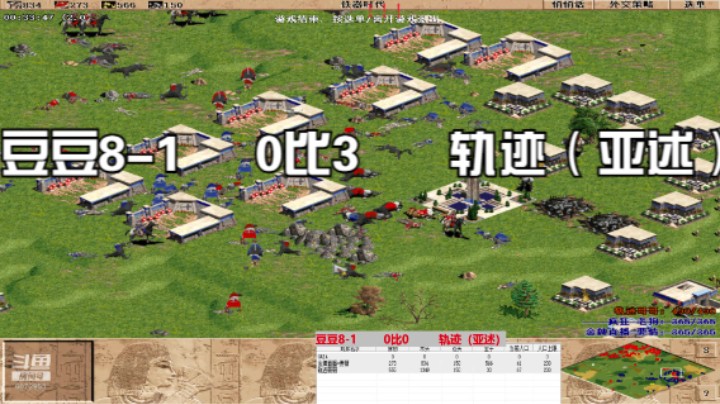 豆豆8-1     0比3      轨迹（亚述）