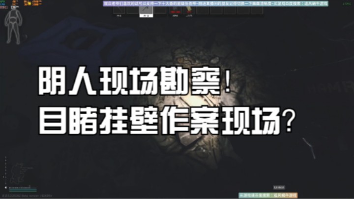 阴人现场勘察！一枪未开目睹挂壁作案现场？