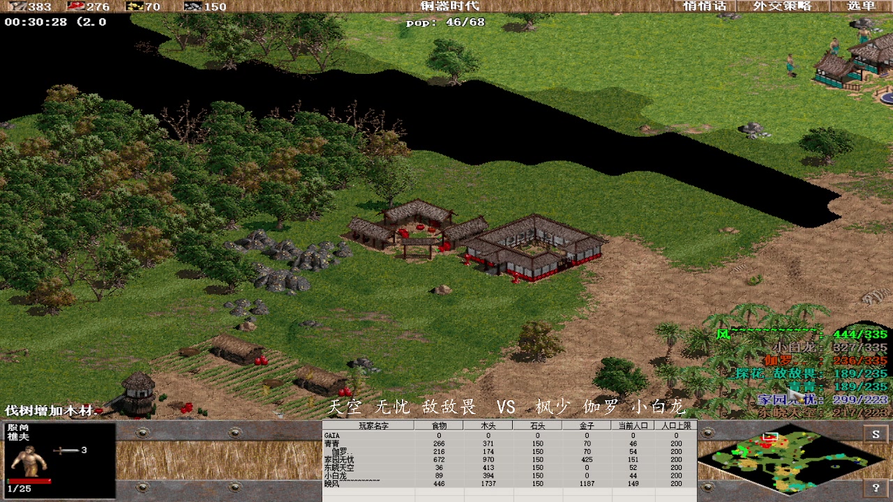 天空 无忧 敌敌畏 1 VS 3 枫少 伽罗 小白龙