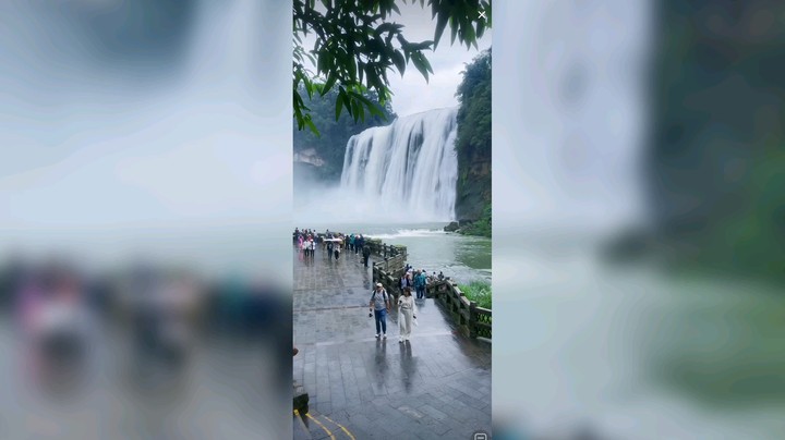 黄果树瀑布今天人不多