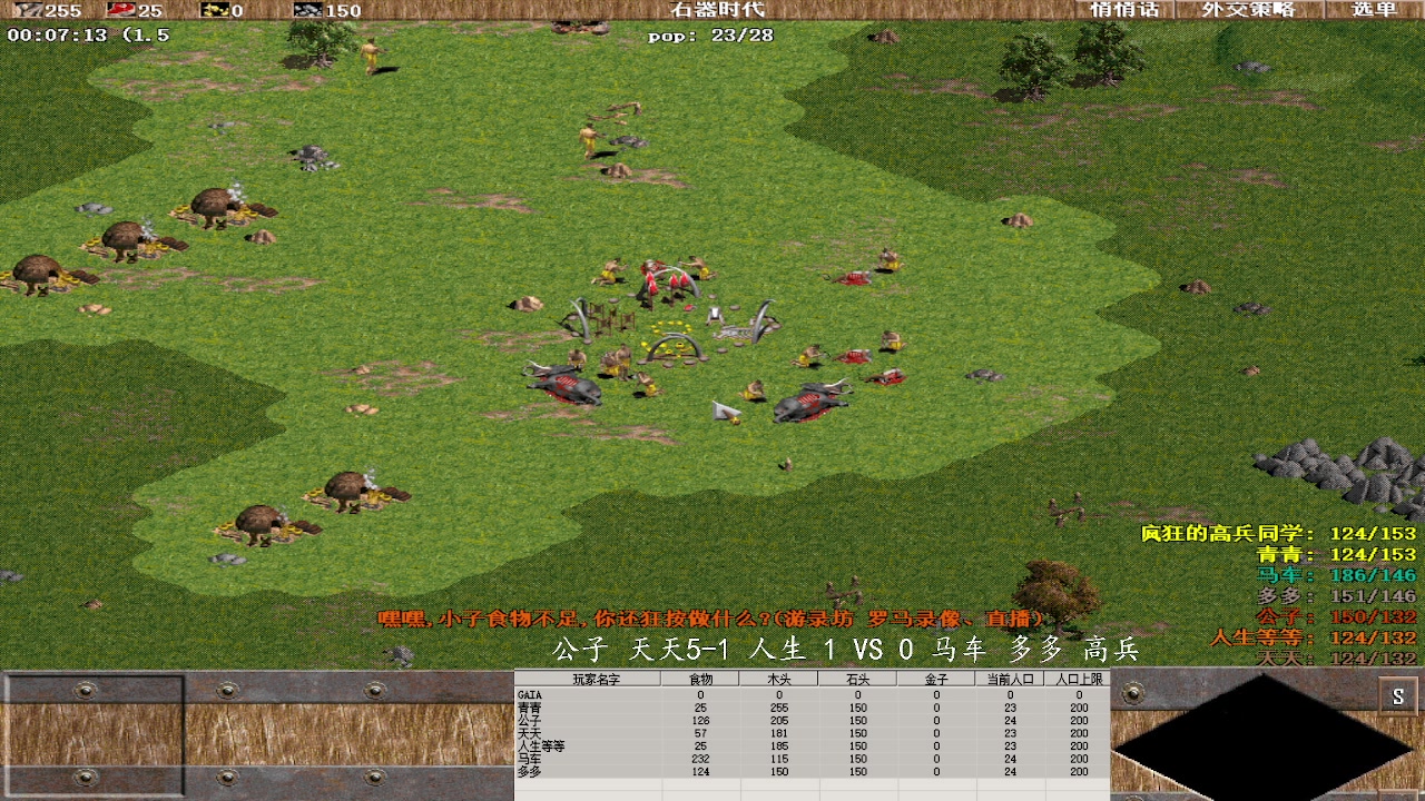 公子 天天5-1 人生 3 VS 2 马车 多多 高兵