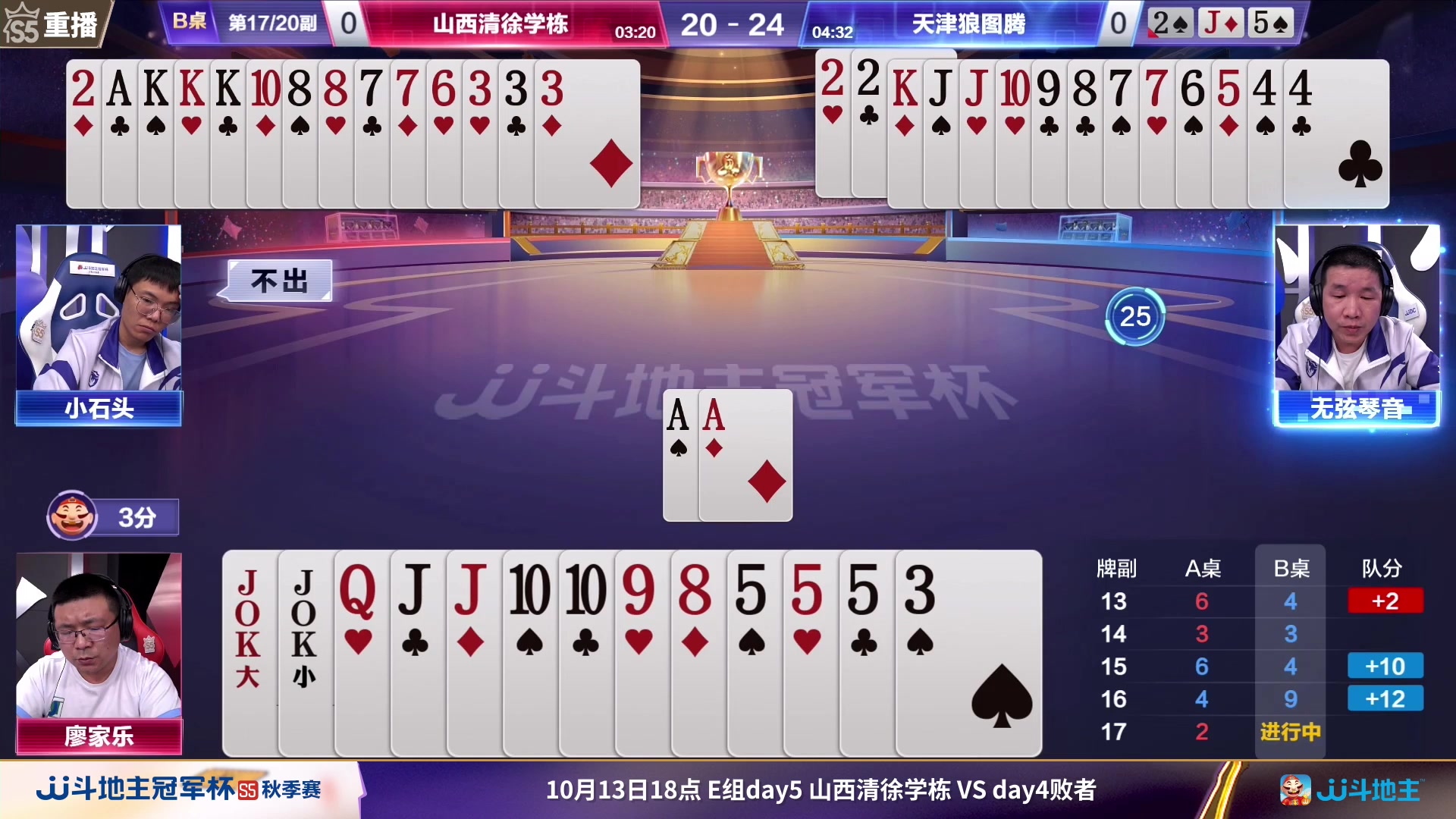 【2023-10-12 14点场】JJ斗地主官方：周四18点，星火燎原VS浪人秦