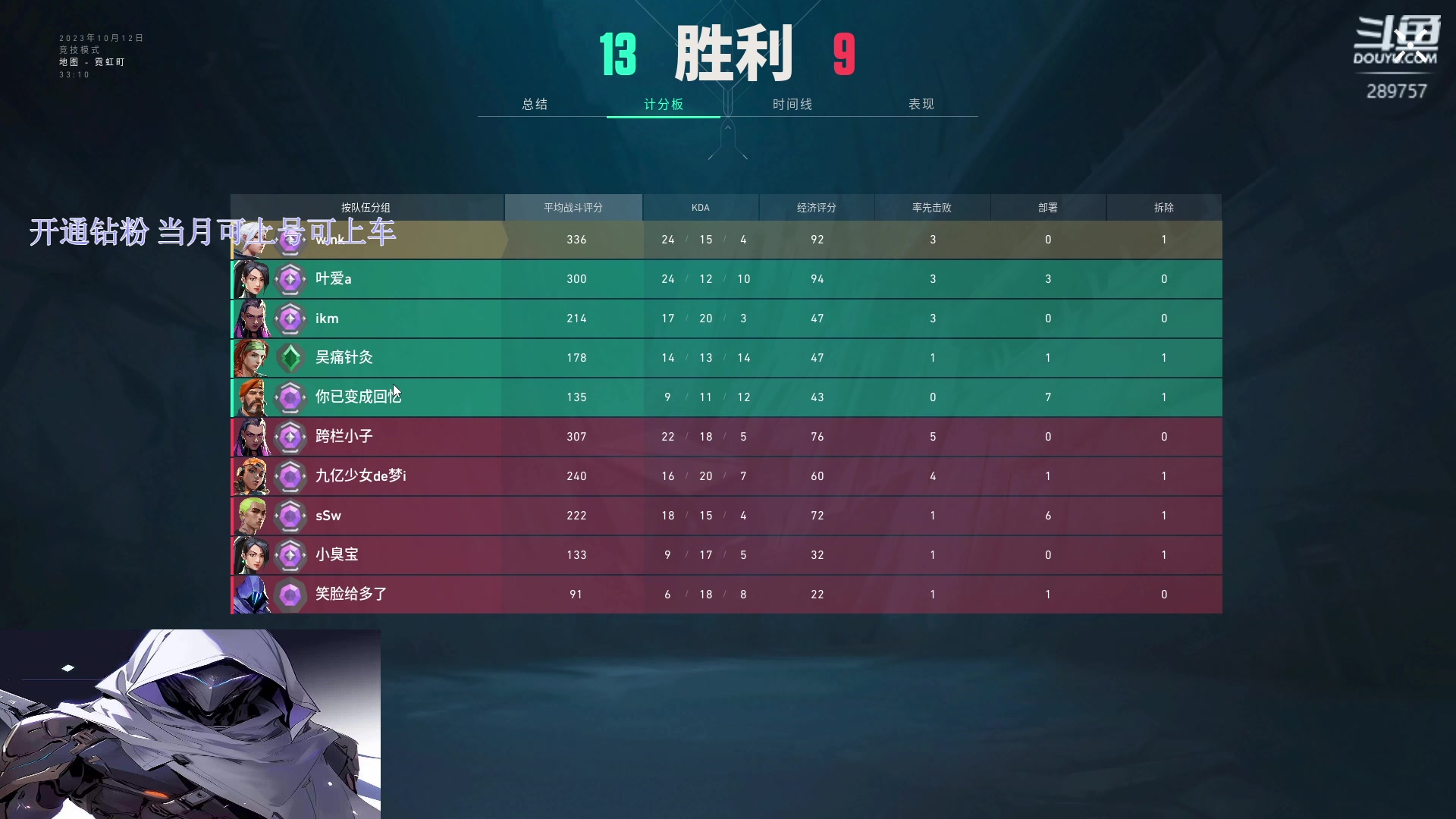 【2023-10-12 15点场】刘俊豪adc：【非常互娱】神话哥的自我修养!