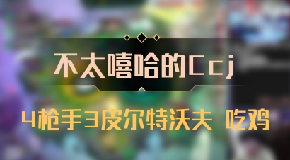 【不太嘻哈的Ccj】4枪手3皮尔特沃夫 吃鸡