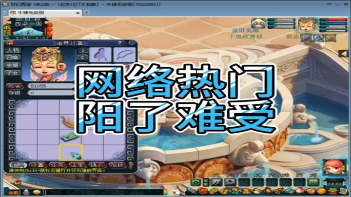 梦幻西游网络热门阳了难受