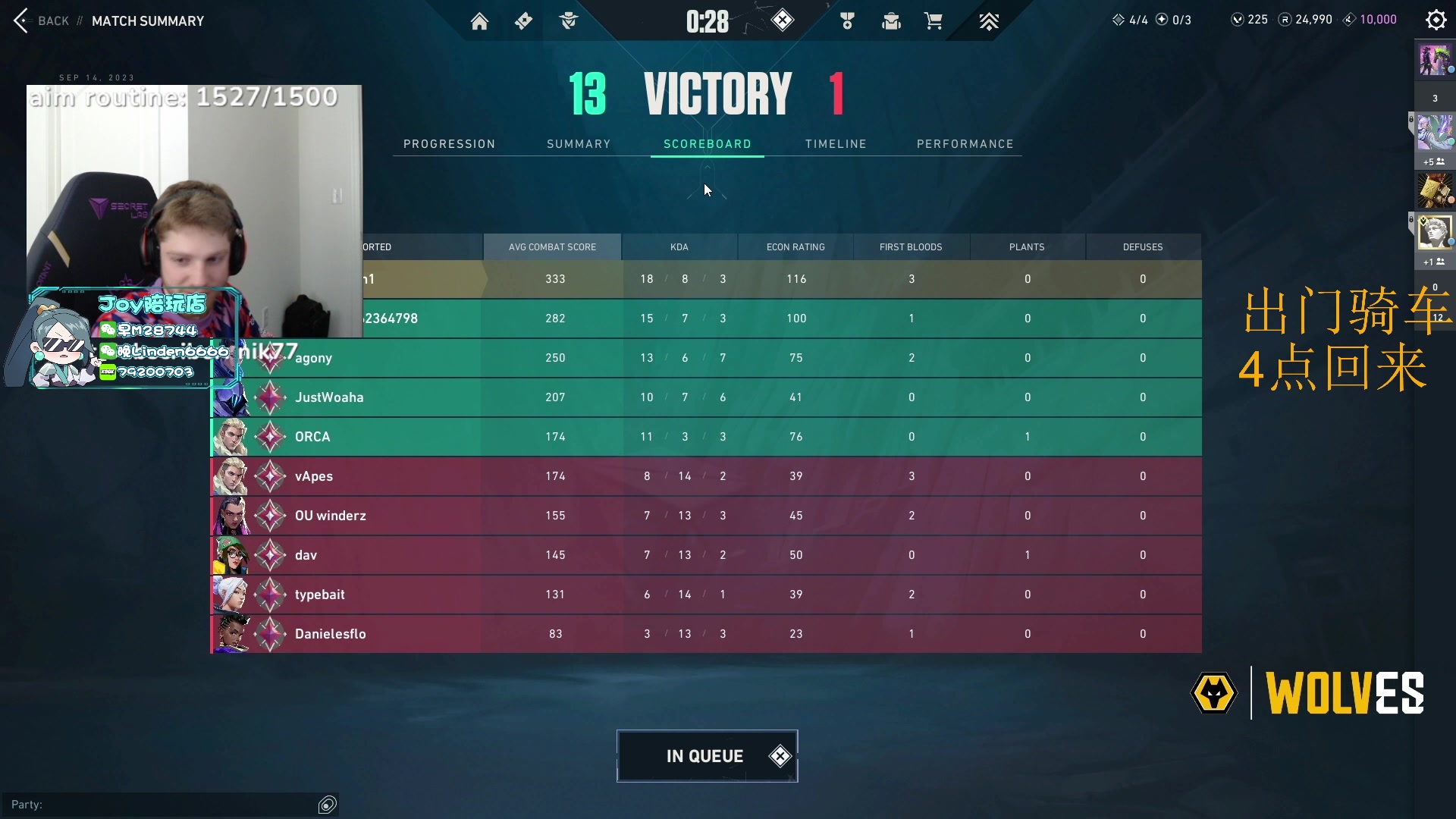 【2023-10-14 03点场】CSGO解说伟伟：出门骑车 看会儿demon1