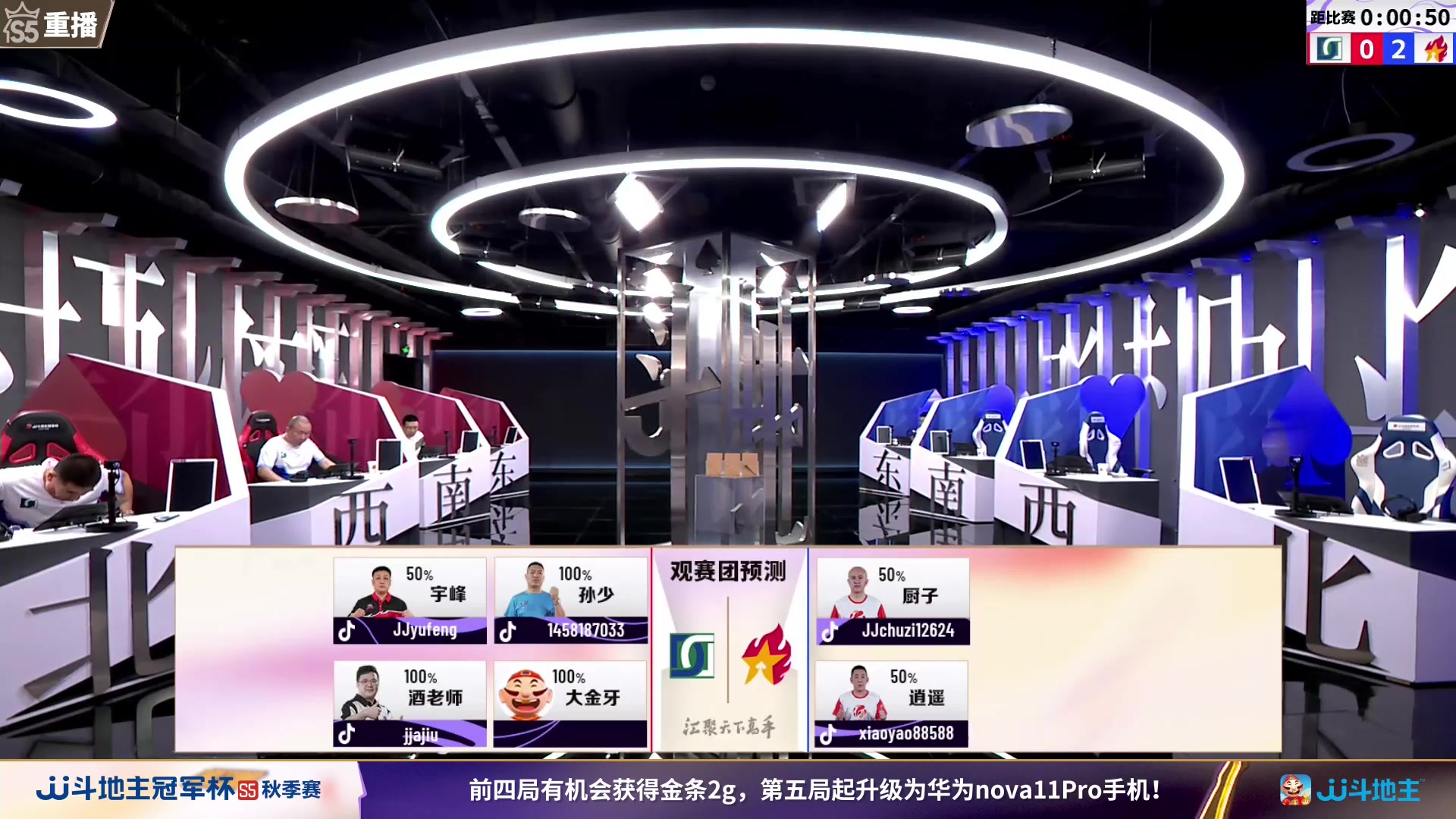 【2023-10-14 08点场】JJ斗地主官方：周日18点，源莱慧VS一针见血