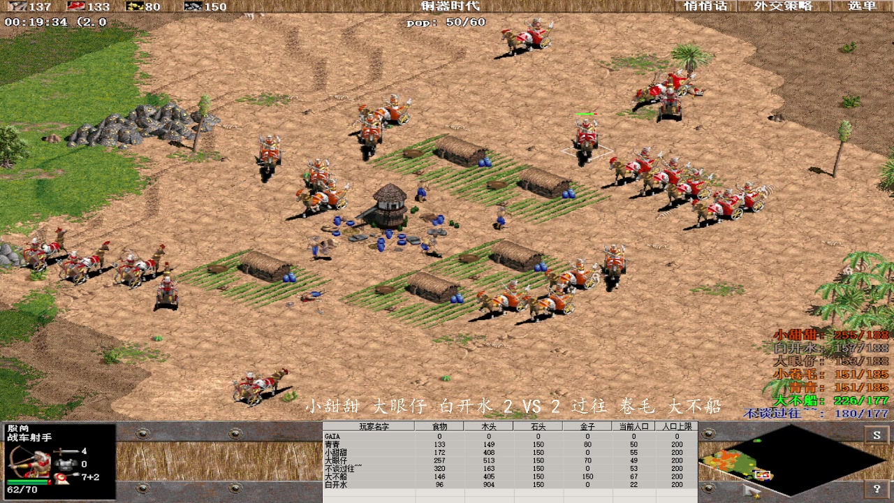 小甜甜 大眼仔 白开水 2 VS 3 过往 卷毛 大不船