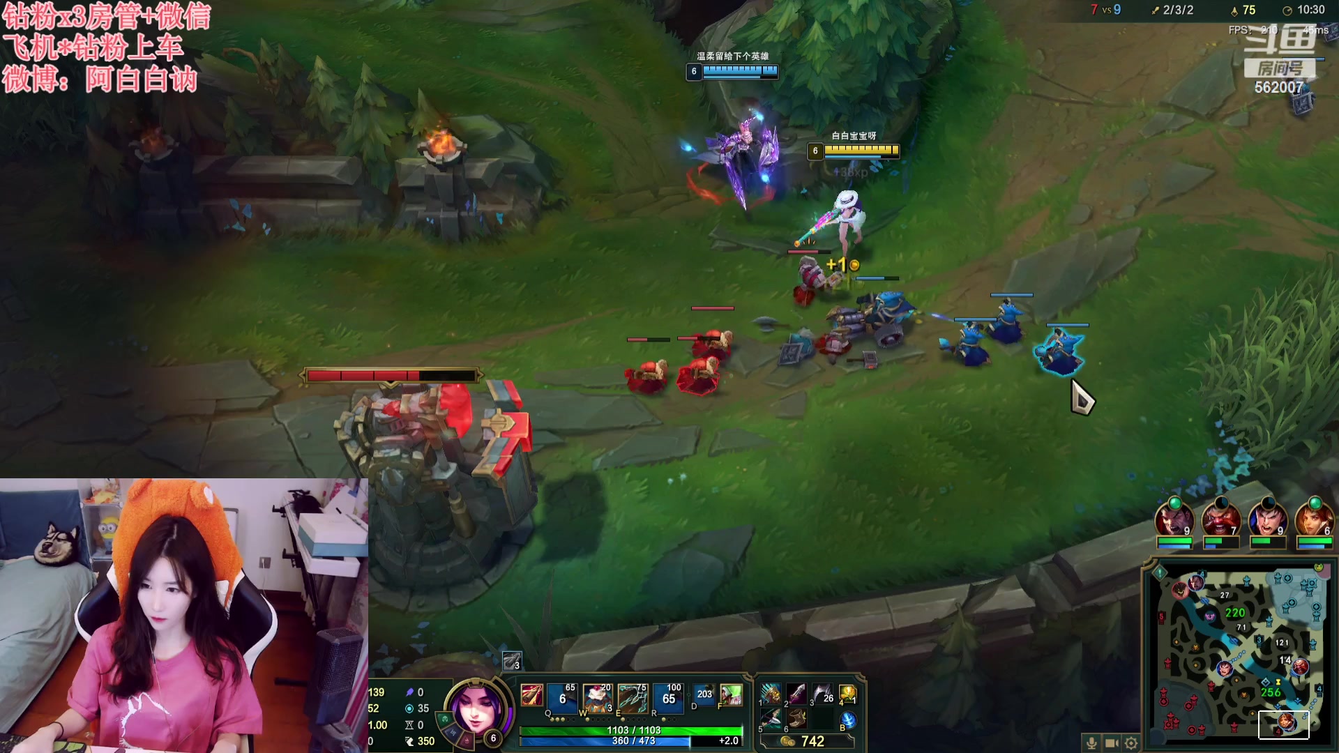 【2023-10-14 23点场】白菇凉：阿白白：艾欧尼亚有车位哟