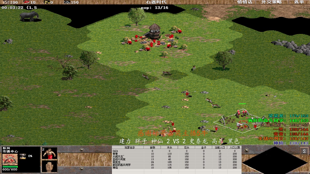 建力 胖子 神仙 2 VS 3 史泰龙 高兵 黑色