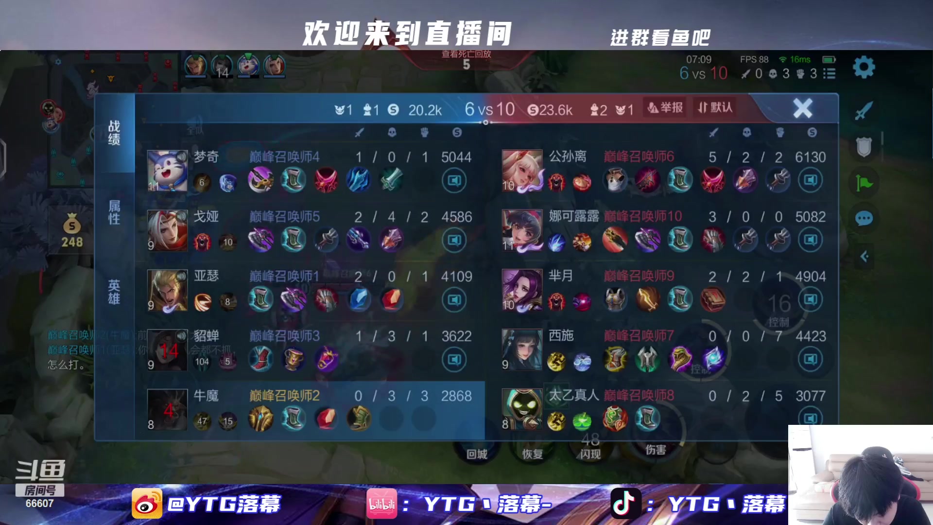 【2023-10-23 12点场】YTG丶落幕：牛魔王表现分