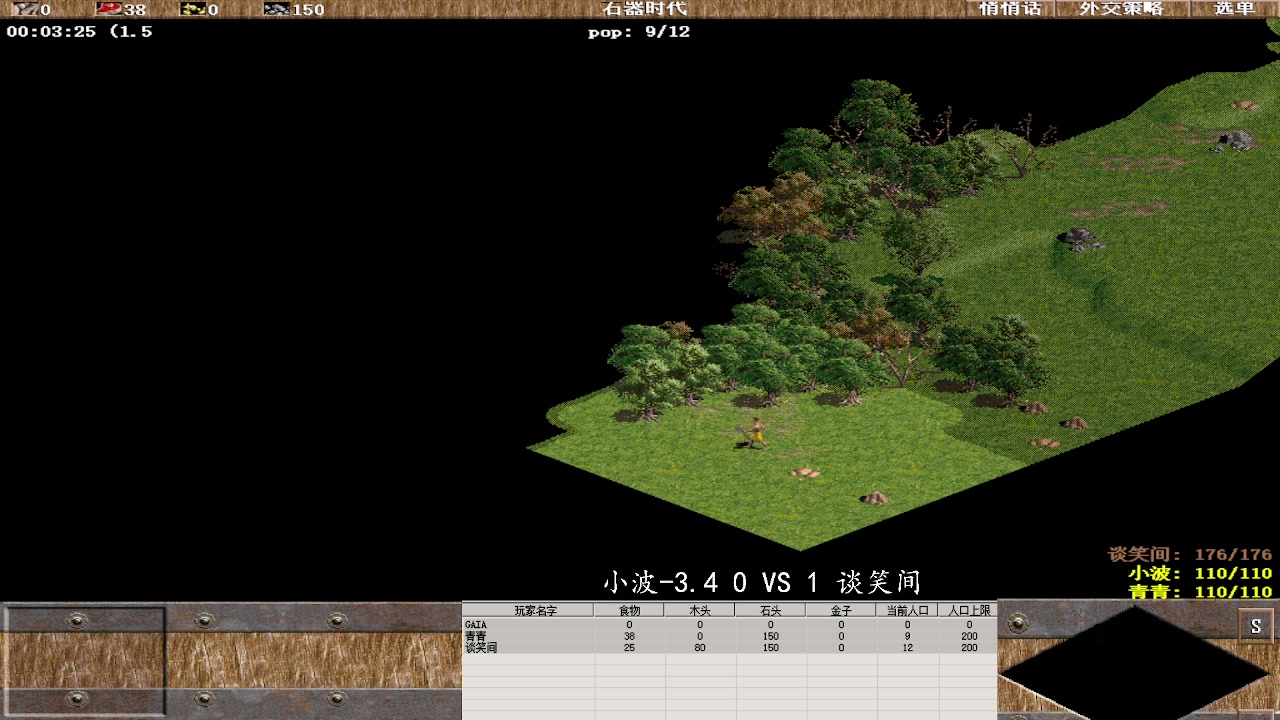 小波-3.4 0 VS 3 谈笑间