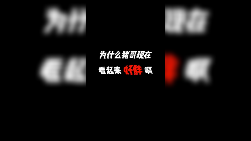 猪哥怎么看起来好胖啊~