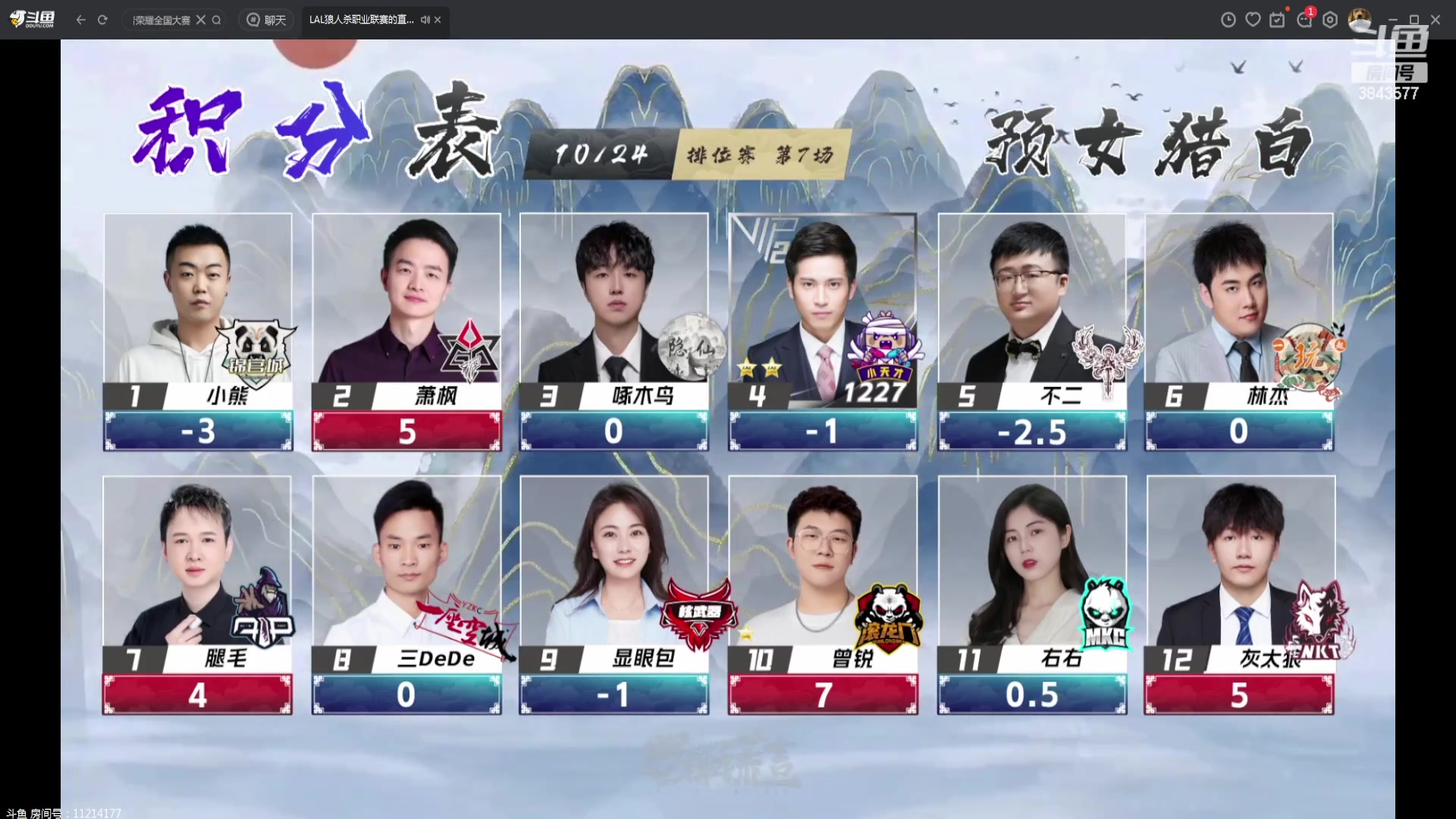 【2023-10-24 20点场】三DeDe：明天继续征战LAL