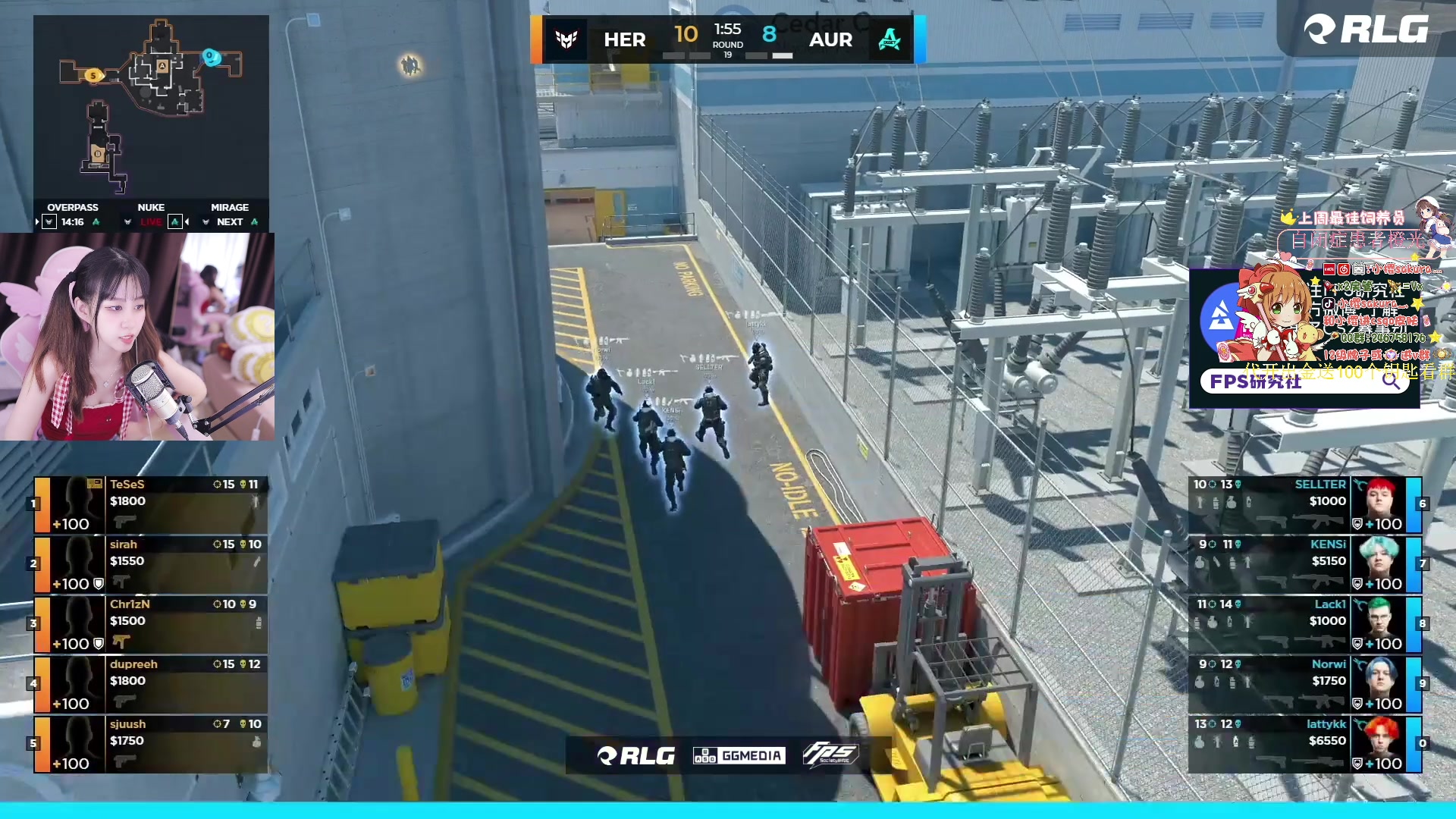 【2023-10-25 22点场】小樱sakura灬：【小樱】CS2比赛HRC VS 托尼