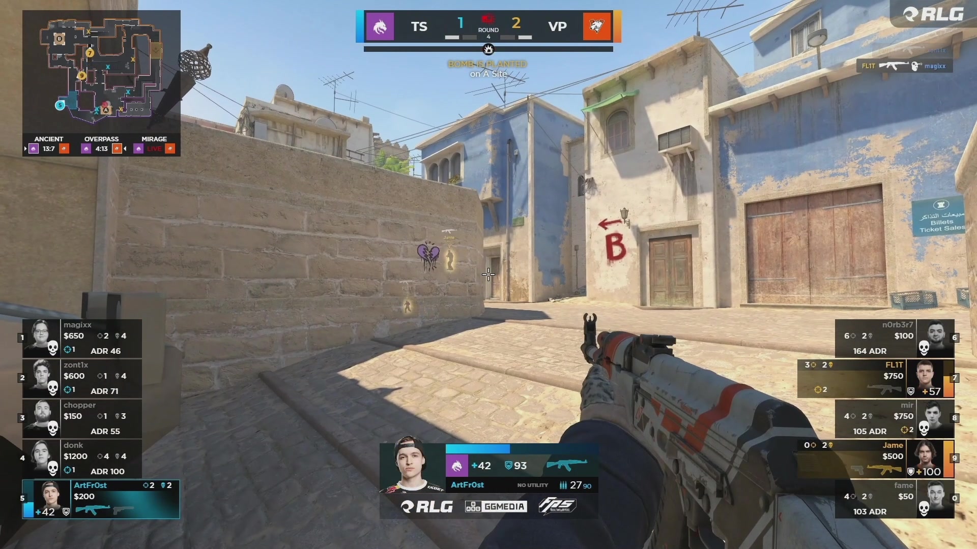 【2023-10-26 02点场】CSGO百岁三：袋鼠杯 VP vs Spirit