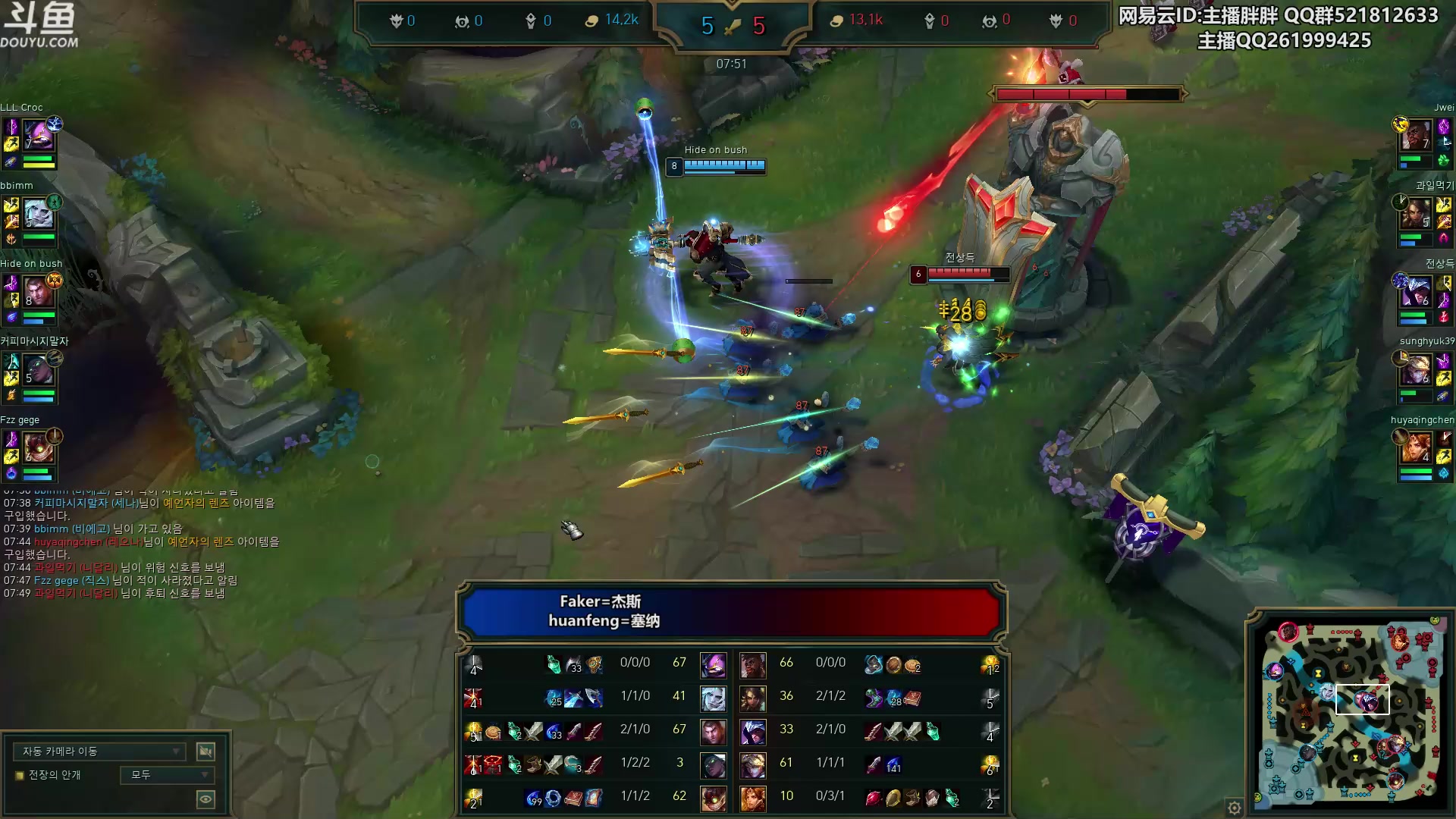 【2023-10-25 22点场】胖胖灬：胖胖OB： LPL LCK 韩服训练！