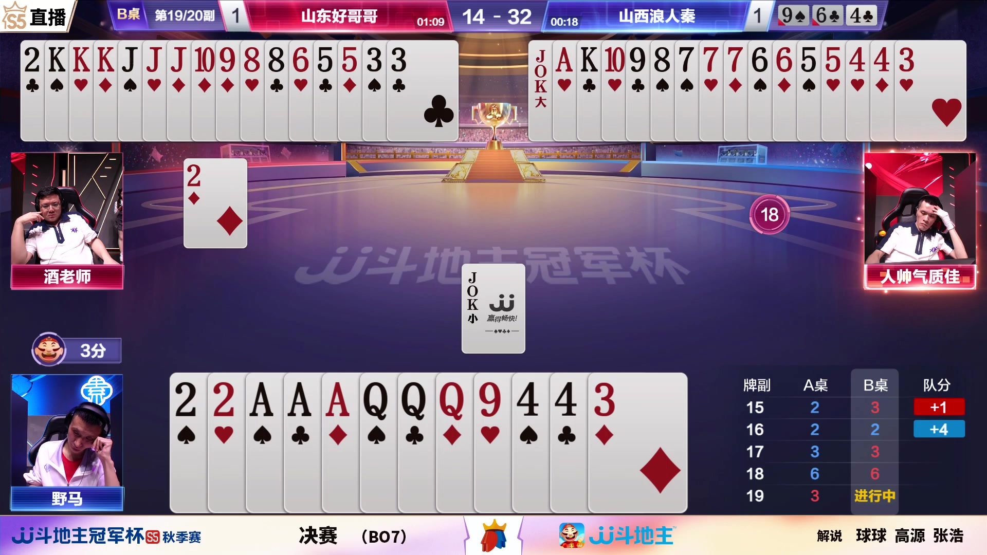 【2023-10-30 19点场】JJ斗地主官方：【观赛赢金条】斗地主秋季赛直播中