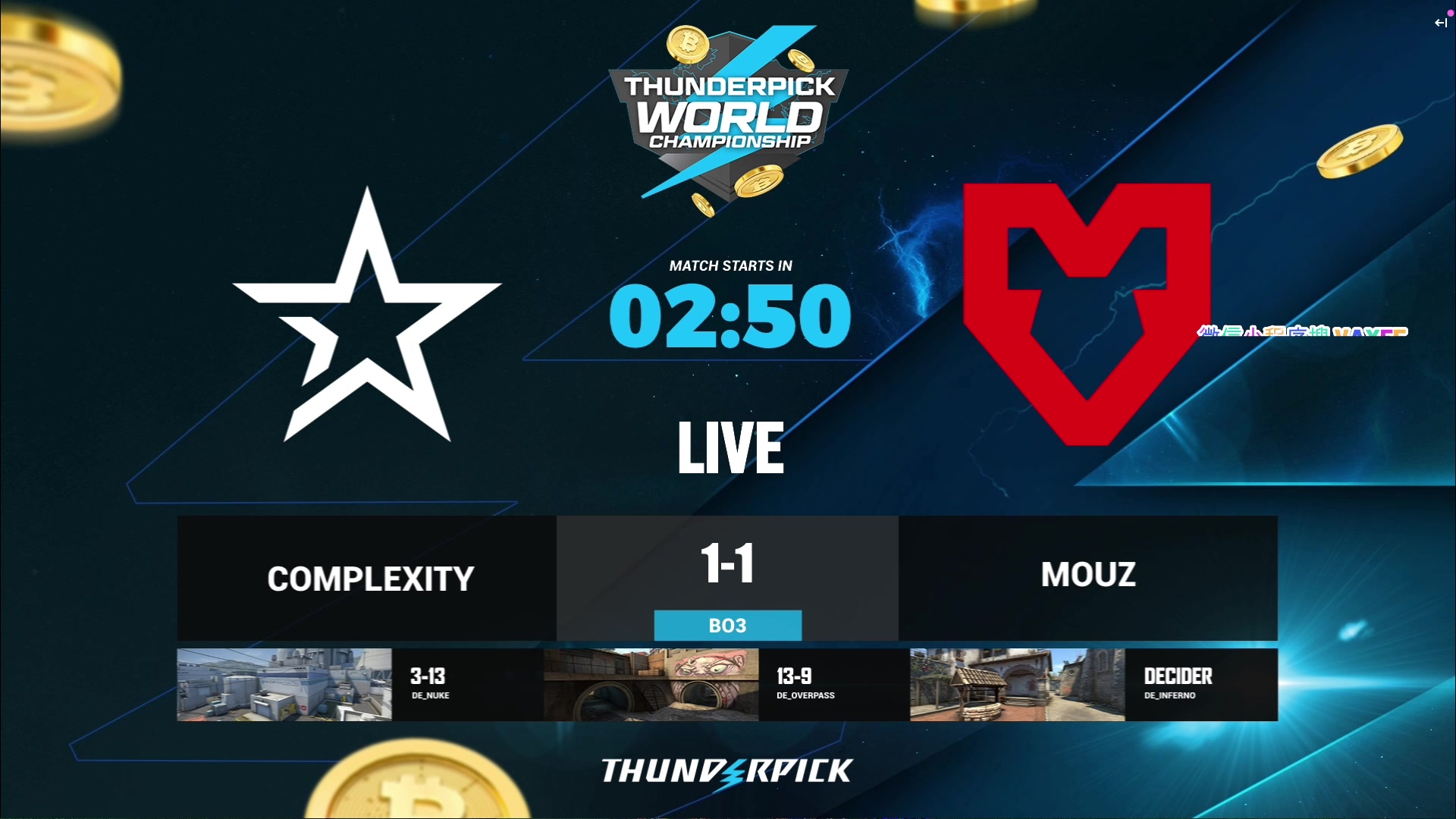 【2023-11-01 00点场】CSGO百岁三：COL vs MOUZ BO3