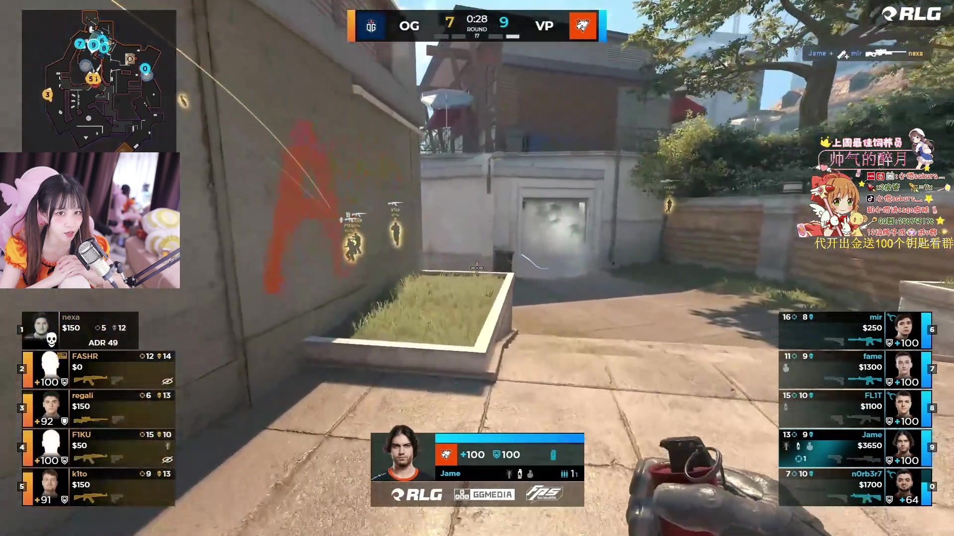 【2023-11-01 02点场】小樱sakura灬：【小樱】袋鼠杯 VP VS OG