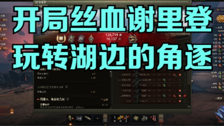 幽霊：223：谢里登丝血玩转湖边的角逐#坦克世界