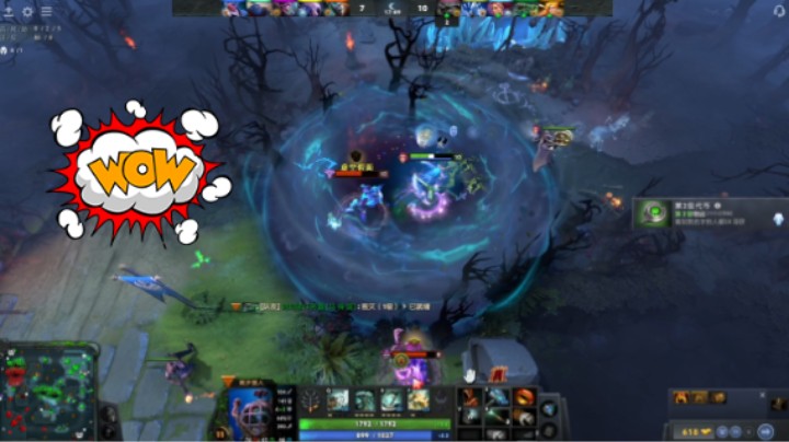 美滋滋dota2三号位潮汐猎人躺赢