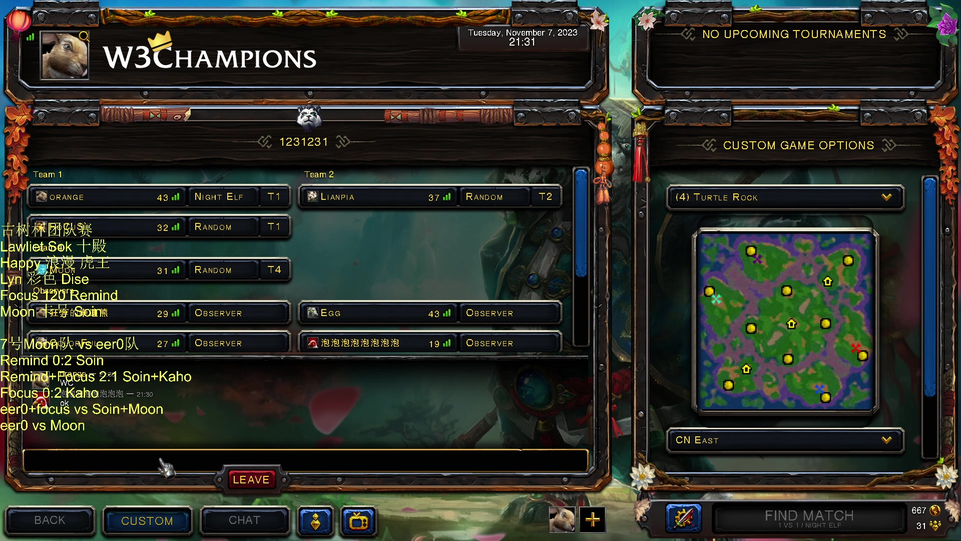 【2023-11-07 20点场】iameer0：【直播】7点古树杯团队赛