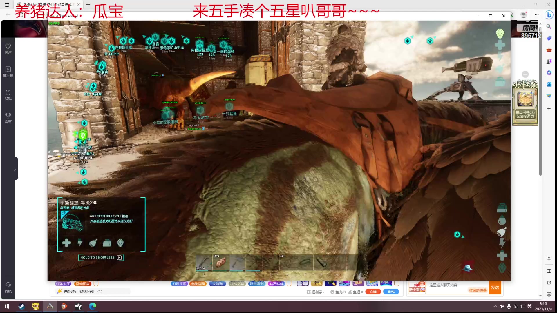 【2023-11-04 07点场】一只蘇l：你也是万圣节的蜘蛛嘛？