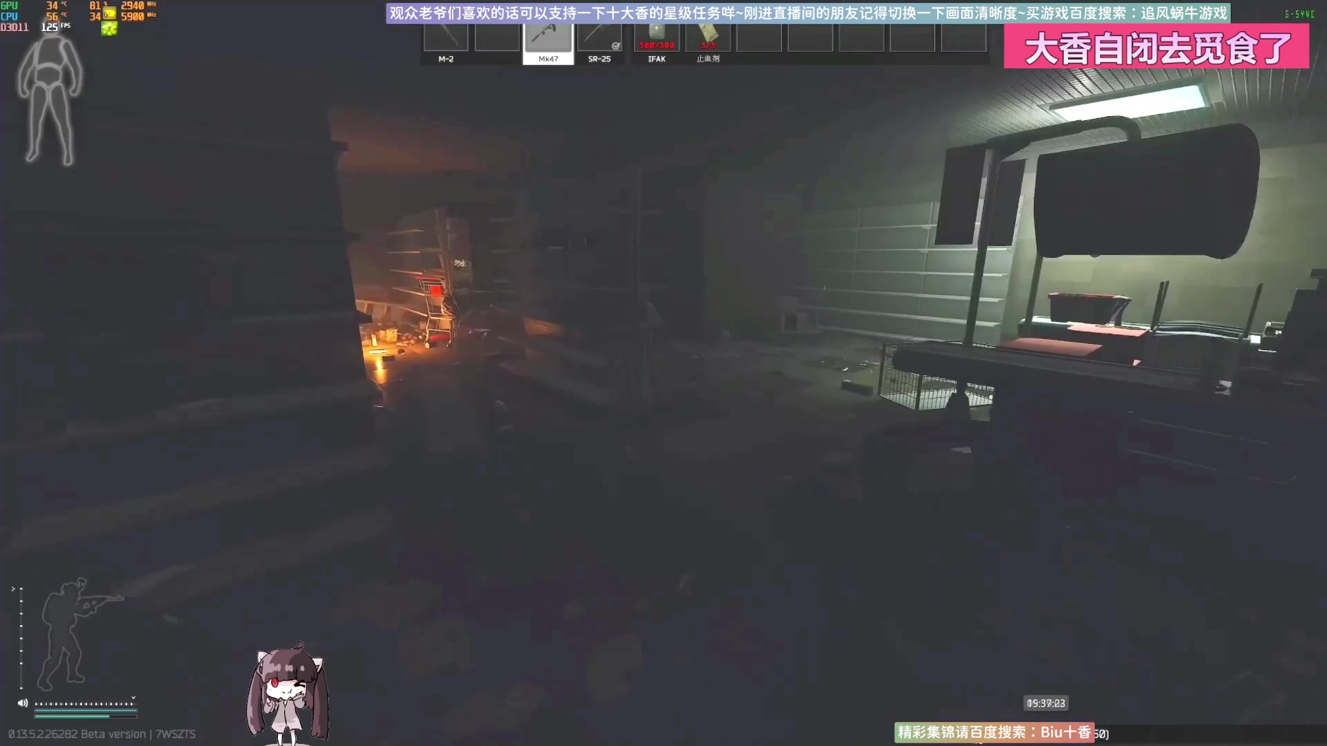 【2023-11-05 15点场】Biu十香：✨最强画质✨萌新导师✨逃离塔科夫