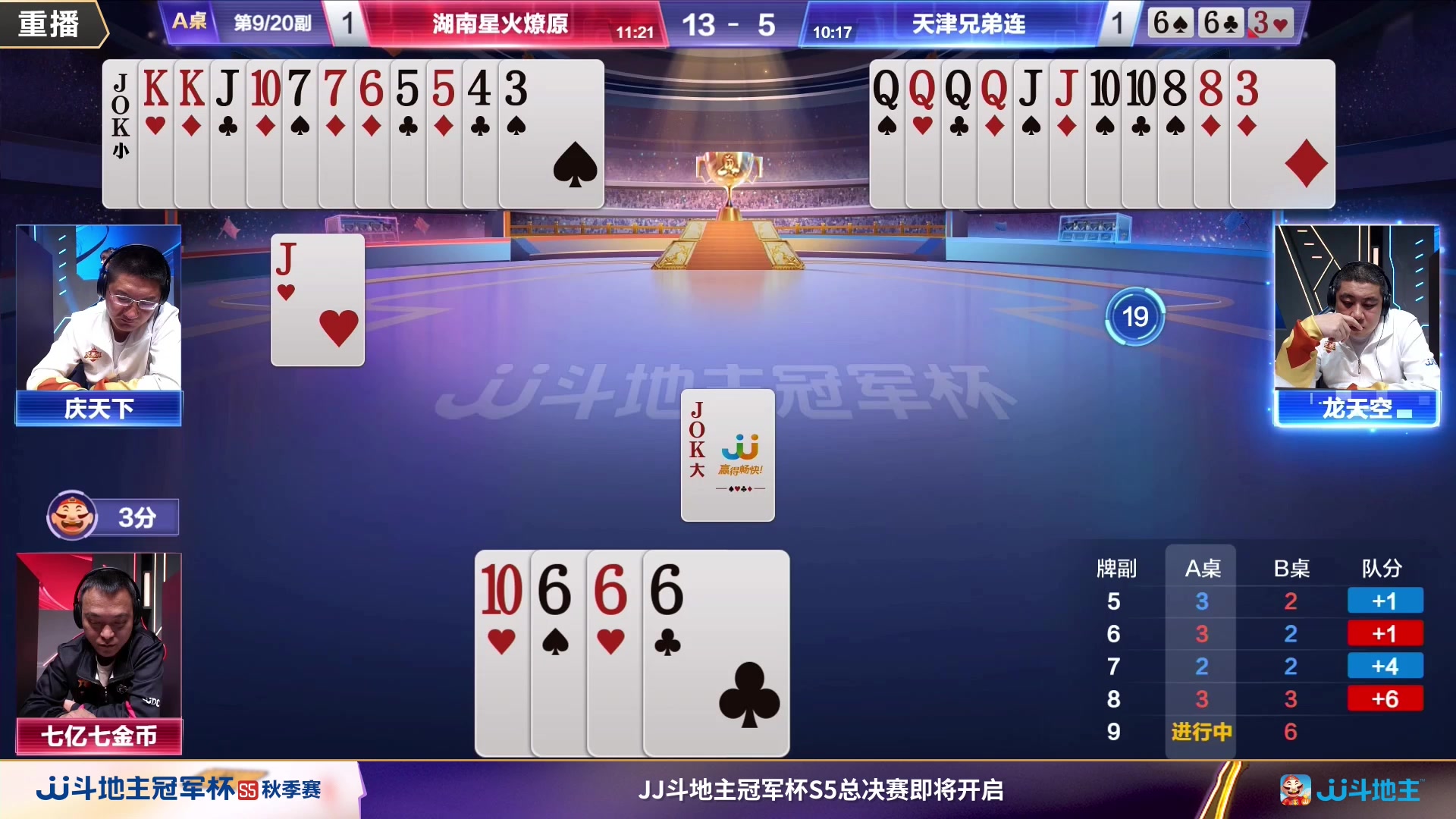 【2023-11-11 12点场】JJ斗地主官方：周六18点，S5总决赛开赛！