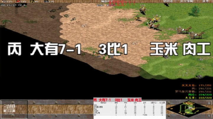 丙  大有7-1    3比1     玉米 肉工
