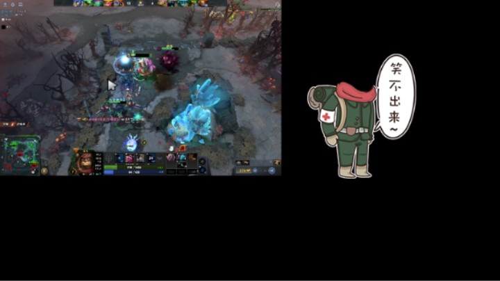 惨兮兮活久见DOTA2五号位屠夫帕吉败北提名，中单黑鸟也太菜了，对线崩了技能也完全不会放，全场输出最低