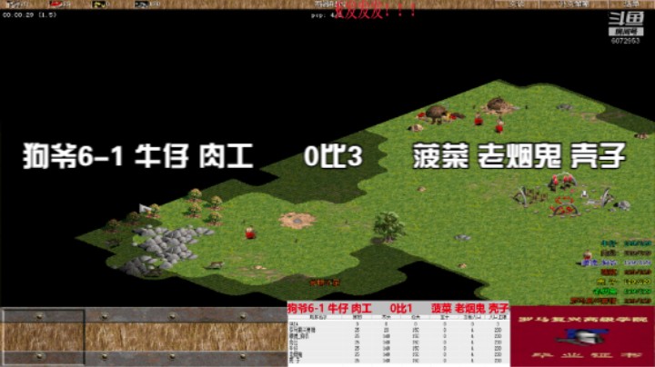 狗爷6-1 牛仔 肉工      0比3      菠菜 老烟鬼 壳子