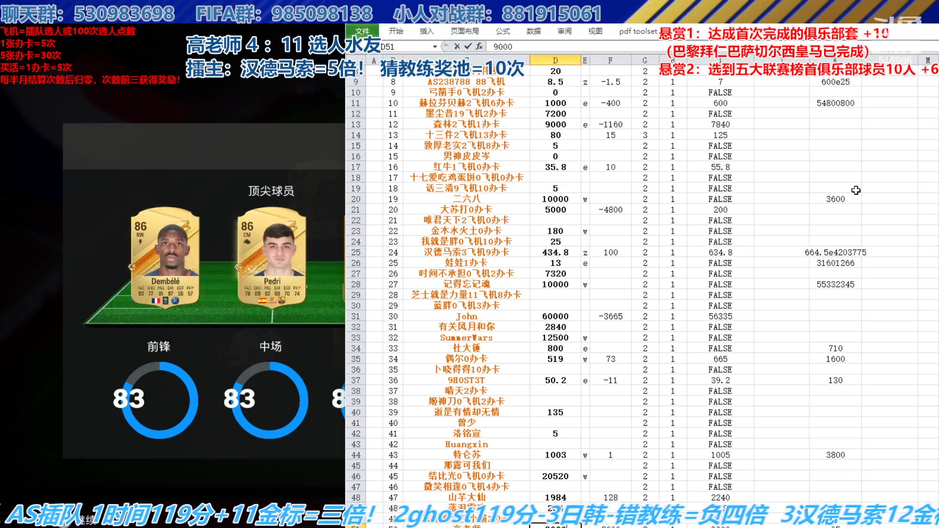 【2023-11-13 15点场】高老师爱足球：FC24征召选人，惊！上半月赛程只剩三天