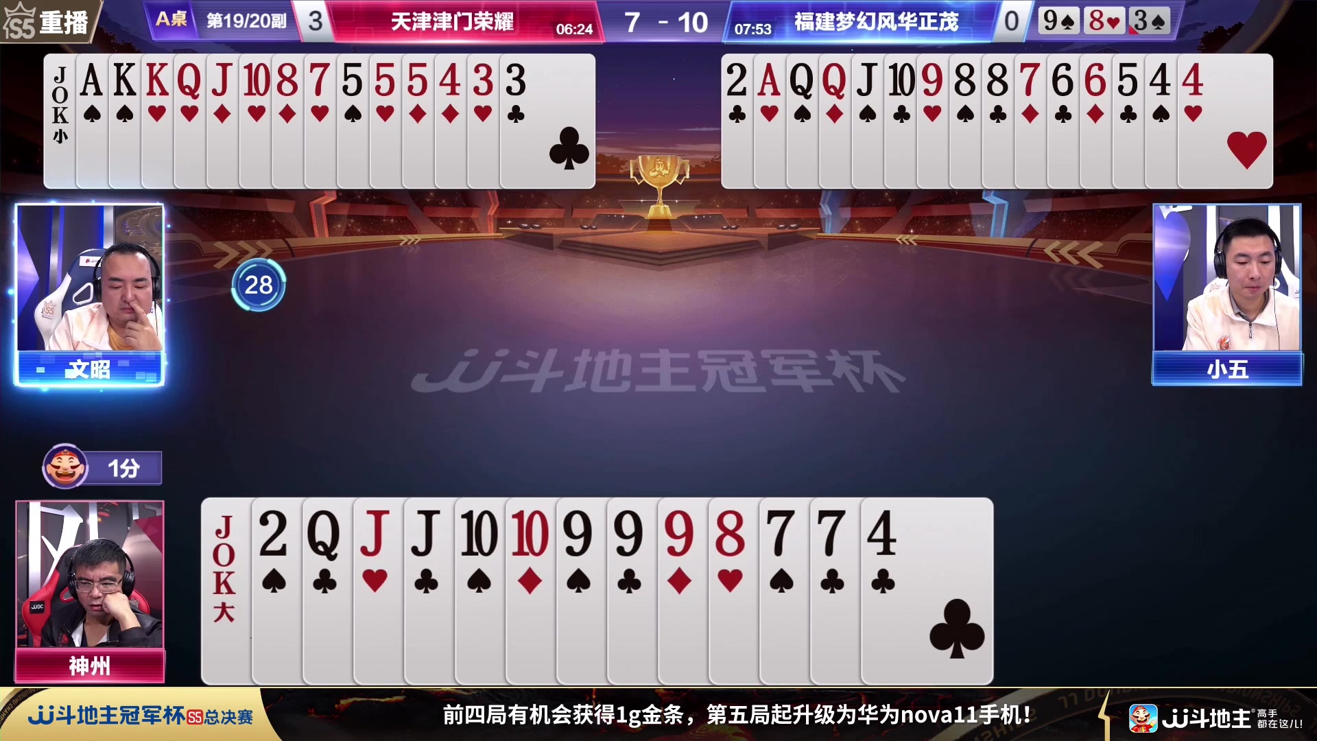 【2023-11-13 06点场】JJ斗地主官方：周一18点，狼图腾VS风华正茂