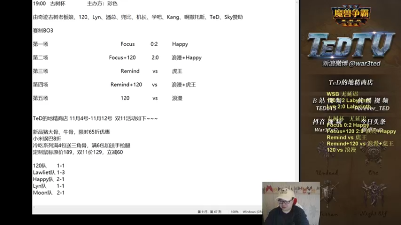【TED出品】古树杯 3 Remind vs 虎王 关键抢赛点