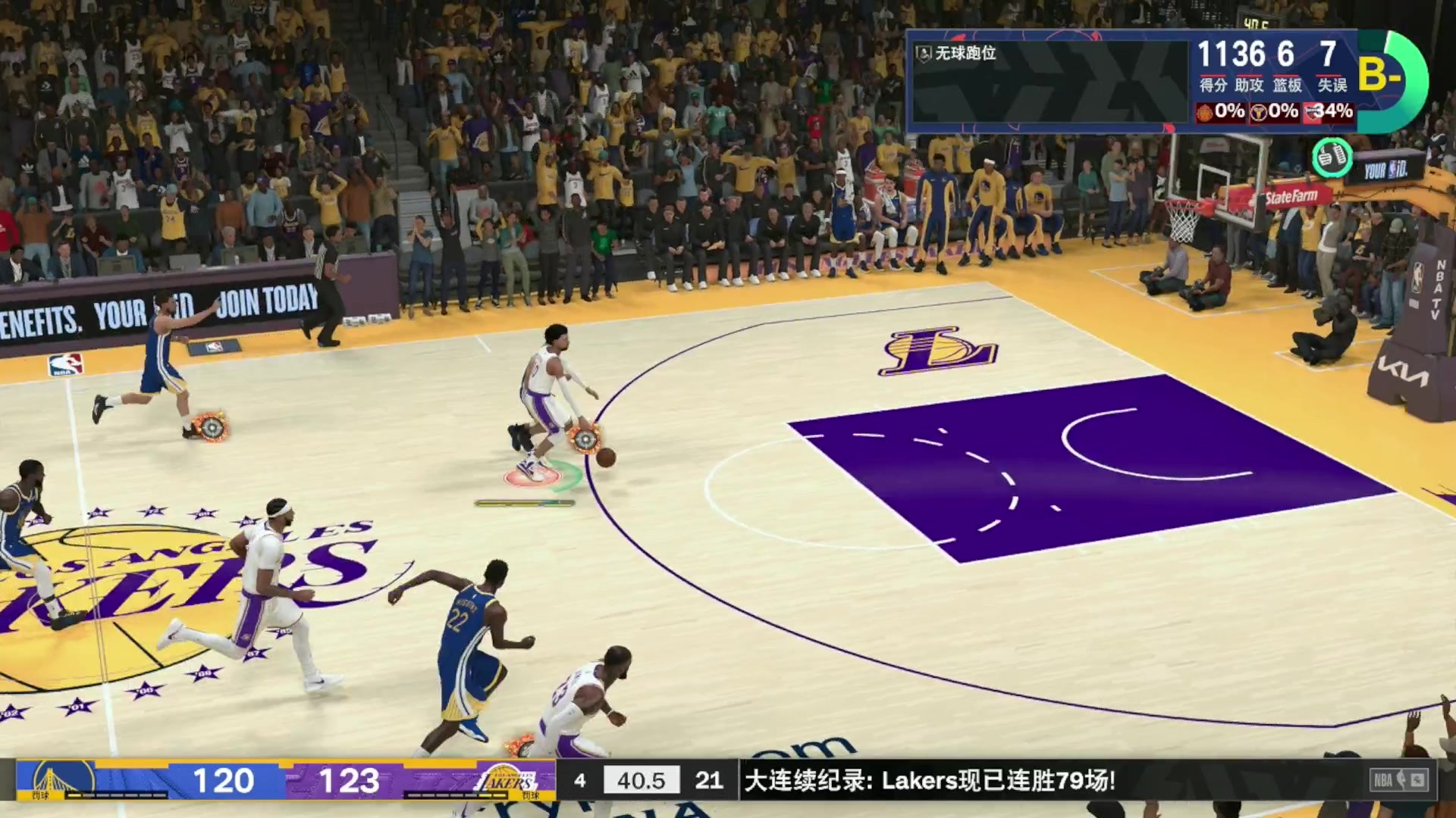 【2023-11-09 22点场】young_R：助攻成瘾 湖人三分大队 NBA2K24