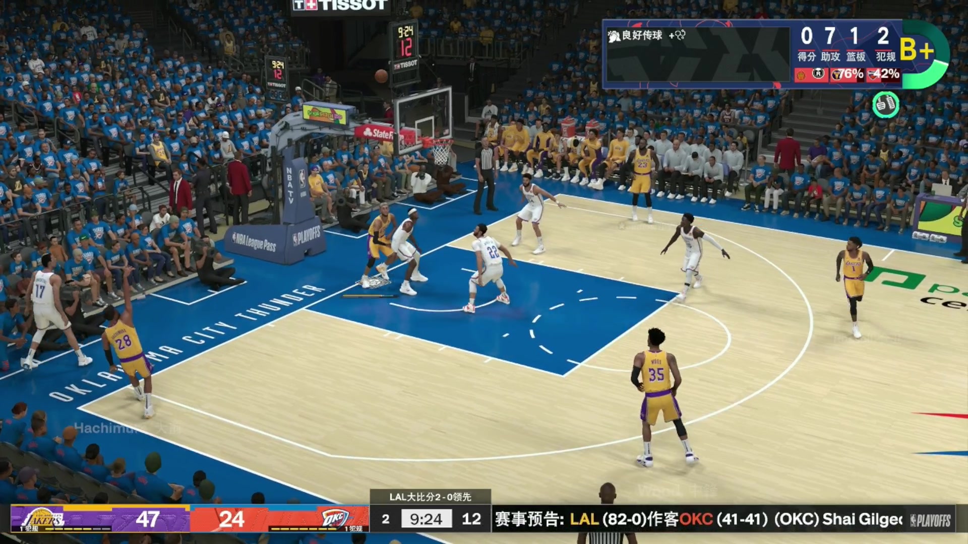 【2023-11-11 21点场】young_R：助攻成瘾 湖人三分大队 NBA2K24