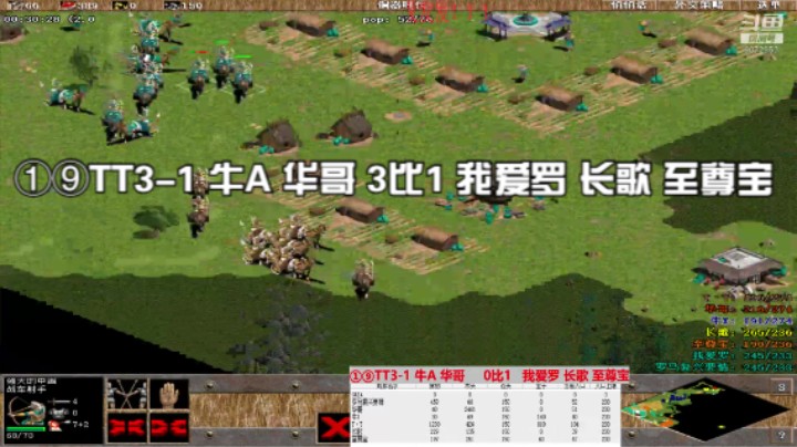 ①⑨TT3-1 牛A 华哥 3比1 我爱罗 长歌 至尊宝