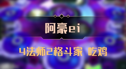【阿豪ei】4法师2格斗家 吃鸡