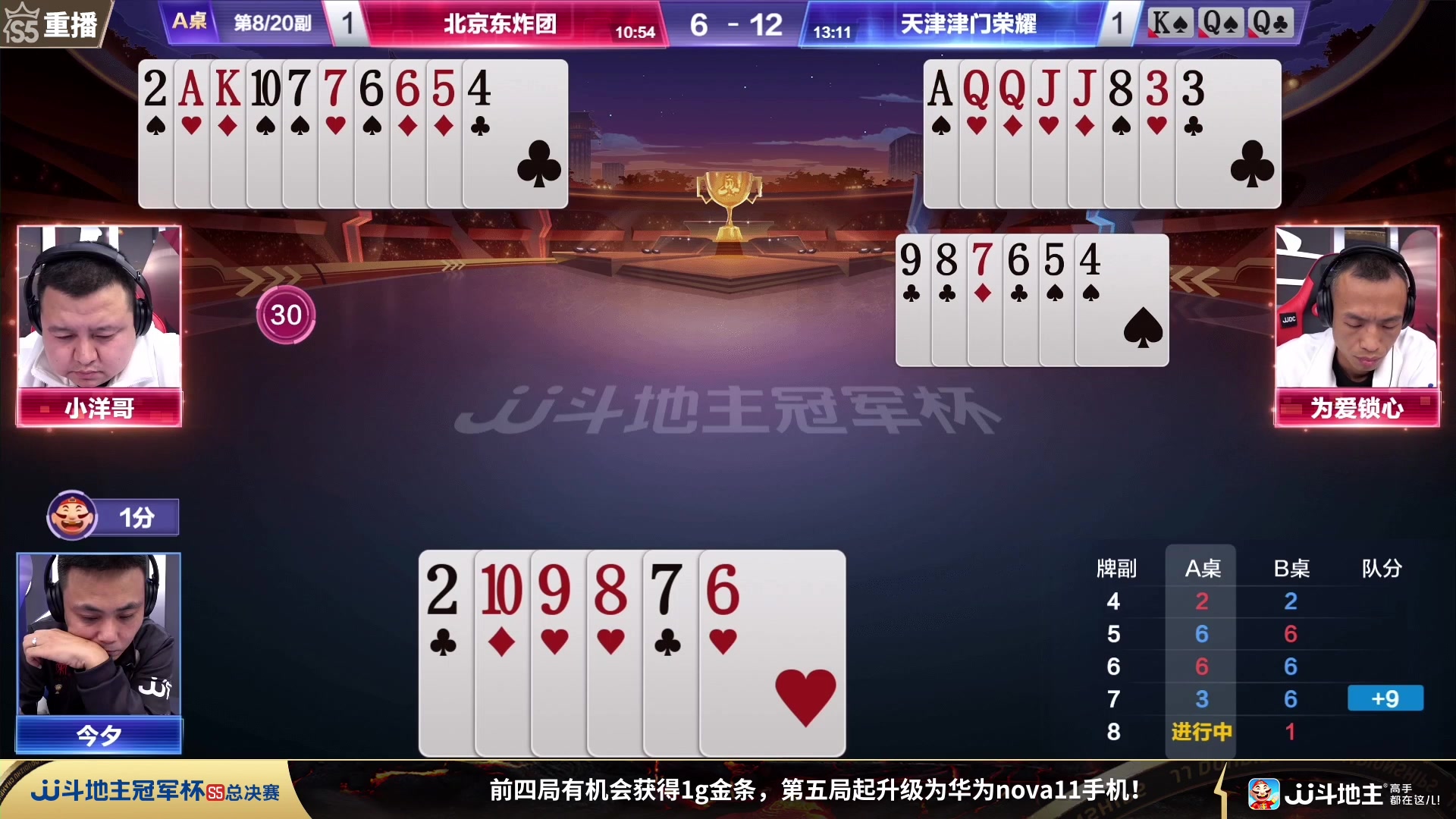 【2023-11-15 00点场】JJ斗地主官方：周三18点，风华正茂VS东炸团