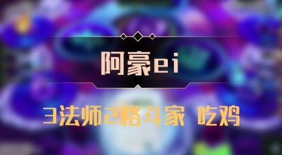 【阿豪ei】3法师2格斗家 吃鸡