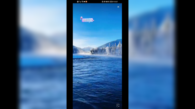 在新疆旅游看雪景，美轮美奂