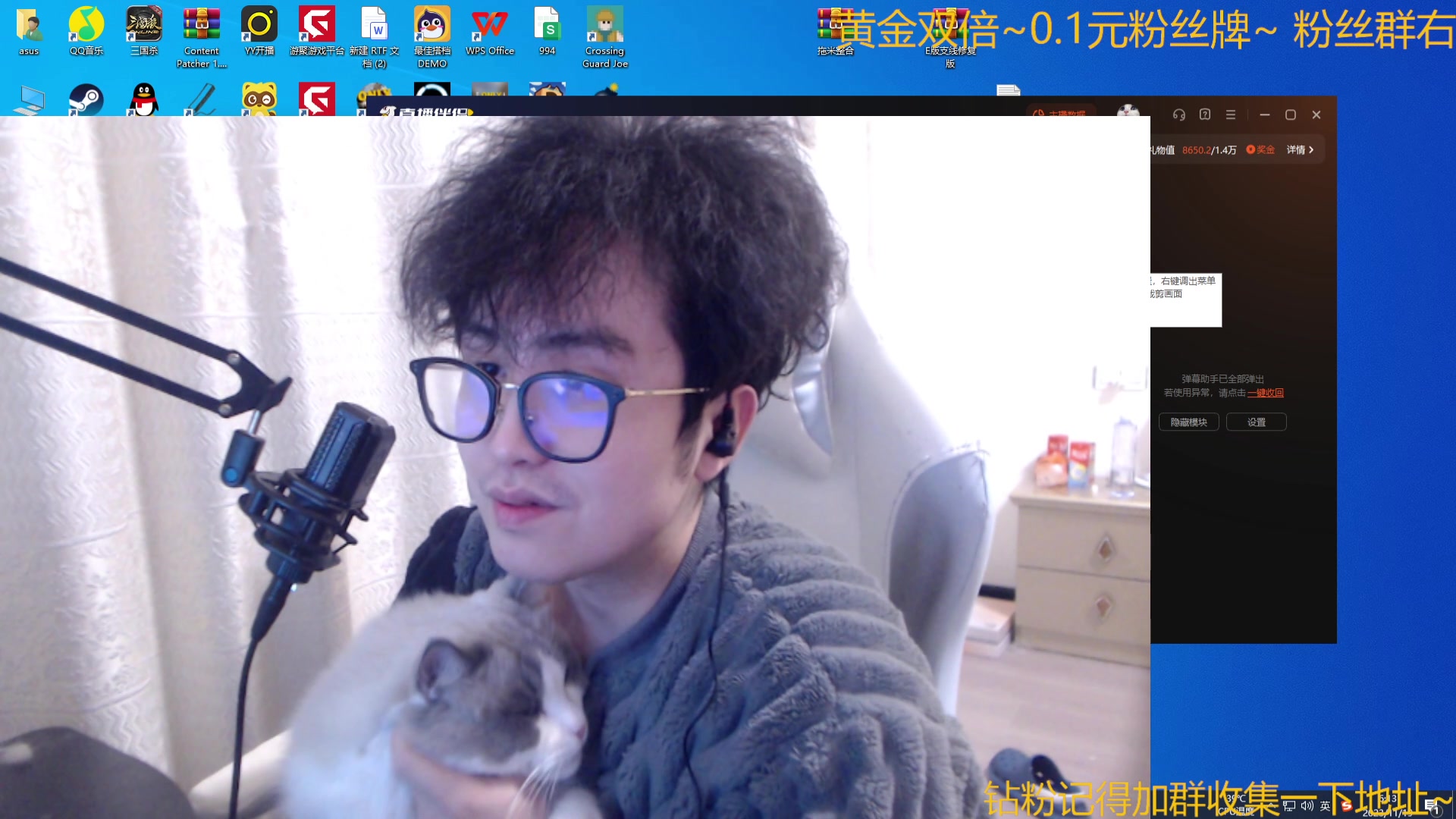 【2023-11-19 05点场】WE丶994：启动！黄金双倍+一毛粉丝牌~