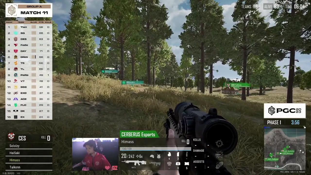 【2023-11-20 21点场】17素酒：OBPUBG全球总决赛A组