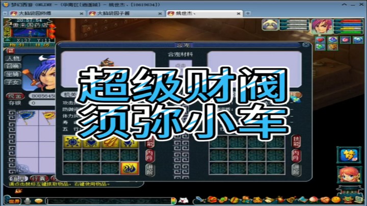 梦幻西游超级财阀须弥小车