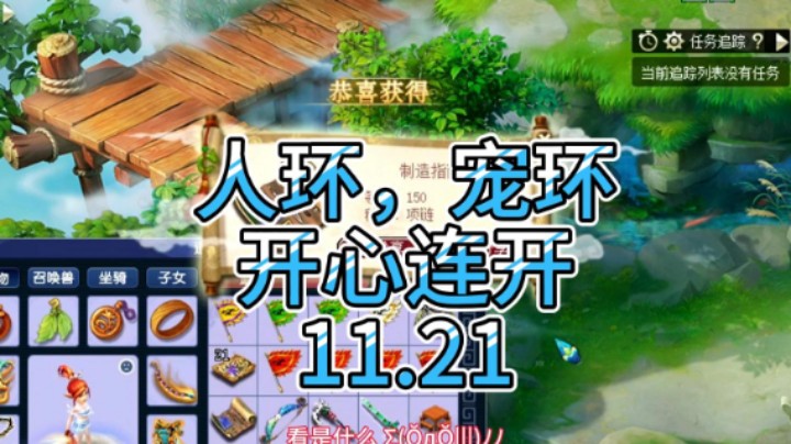 梦幻西游：人环，宠环开心连开11.21
